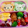 今週のJS二段弁当（リラックマ＆ジャッキー）＆リラックマの饅頭・重箱他