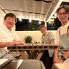 まだまだ夏っぽい宵のひと時、ESORA COFFEEさんにて