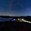 習作星景写真#2　蝶ヶ岳ヒュッテ