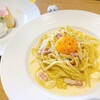 カルボナーラ🍝チーズケーキ🧀