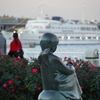 海風の薫る街角 夕景『山下公園　赤い靴はいてた女の子像～日本郵船氷川丸』