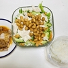 昨夜のダイエットご飯　豆腐と大豆のサラダ