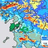 熊本市で1時間に50㍉以上の非常に激しい雨