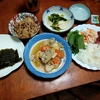 幸運な病のレシピ（ 2358 ）昼：豚汁、里芋牛肉しぐれ、刺し身ー＞手巻き寿司