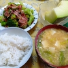 ７月５日の食事（たらのカレームニエルなど）と花（バラ）と出来事