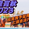 【天皇賞秋2023】出走馬予定馬データ分析と消去法予想
