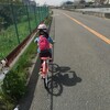子連れサイクリング　千里川堤防