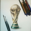 FIFAワールドカップのトロフィーをリアルに描いてみた‼