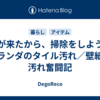 秋が来たから、掃除をしよう。ベランダのタイル汚れ／壁紙の汚れ奮闘記