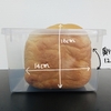 シロカのパンケースと1斤の大きさに合う100均食パン保存容器（サナダ精工）でふんわりキープ