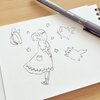 軽いタッチの線画…＊
