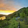 ふるさと剱親自然公園キャンプ場からの早乙女湖は絶景！