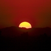 淡路島に沈む夕日