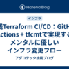 実践Terraform CI/CD：GitHub Actions + tfcmtで実現するメンタルに優しいインフラ変更フロー