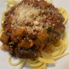 今週のアテパスタ　大豆ミートソース