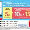 セブンイレブン、Apple Accountへチャージ＆紹介で最大15％還元キャンペーン【6/30まで】