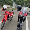 バイクの慣らし運転についていきました。