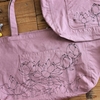 flower hand drawn bag