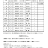 令和2年（2020年度）正上内公民館掃除当番表