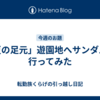 「夏の足元」遊園地へサンダルで行ってみた