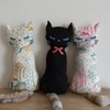 「ねこのけりけり」３体揃いました！