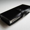 丑や・手帳型革カバーの試作品
