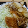 豚ロースタレカツと牛焼肉の合い盛り