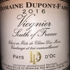 Vionier South of France Domaine Dupont Fahn 2016