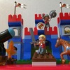 3歳3か月の娘のレゴブロック遊び。デュプロのおしろ 10577 と消防署 10593 で遊んでみたよ。0歳の息子もデュプロデビュー！？