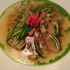 代々木上原のアトリエフジタで白い魚介ラーメンをいただく