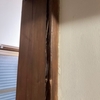木造住宅の柱のひび割れ補修