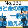 【232】政治と金の問題を、一般人、一般企業に置き換えてみた。