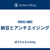 納豆とアンチエイジング