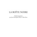 LA BOÎTE NOIRE