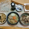 ごま豆乳鍋。さば水煮缶。シラス。