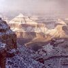 米のグランド・キャニオンに降雪、雪化粧をまとった景色が投稿される