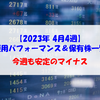 【株式】週間運用パフォーマンス＆保有株一覧（2023.4.28時点） 今週も安定のマイナス！