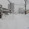 今年は雪の降り始めが遅かったが、もう雪で道路が半分になってる・・ママさんダンプで突進して１０分くらいで雪はね完了ですがね。『レミオロメン / 粉雪』まあ、粉雪どころじゃないね・・