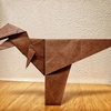 おりがみ：かんたんティラノサウルス (Origami : Simple tyrannosaurus)