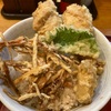 福岡天神、「はる」であじ天丼ランチおじさん