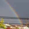 師走の虹と暴風雨