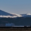 天気は下り坂。低い所にガスがあったり 滝雲があったり。