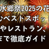 松江水郷祭2025の花火を楽しむベストスポットは？穴場やレストラン、屋台まで徹底ガイド！