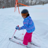 子供をスキーに連れてって。