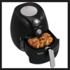 The center components of an air fryer 