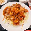恵園 香港居酒屋｜上野｜サクジュー鶏肉揚げのやわらか黒酢ソース定食ランチ
