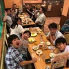 稽古後に