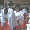 阿蘇神社で正月巫女の説明会