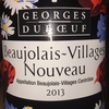 Beaujolais Villages Nouveau Georges Duboeuf 2013