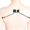 ツボの紹介、肩貞（けんてい）～ 上肢挙上不能に～ 